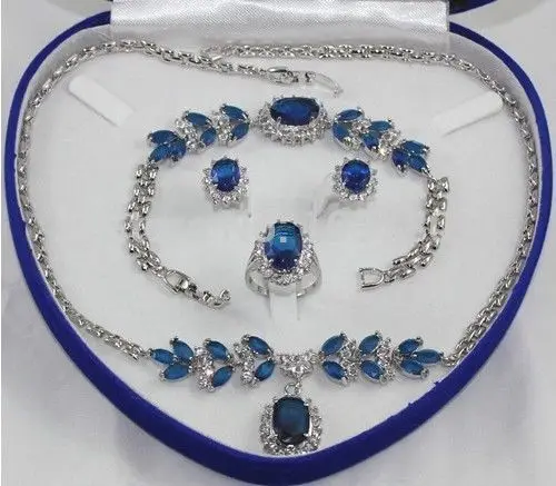 Jewelry 00857 Bridal Fashion Jewellery Women's Set Necklace Earring Ring Bracelet