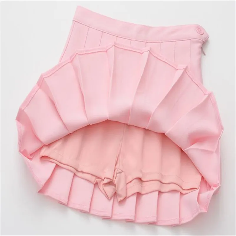Женская плиссированная мини юбка на молнии с завышенной талией|skirt zipper|fashion pleated