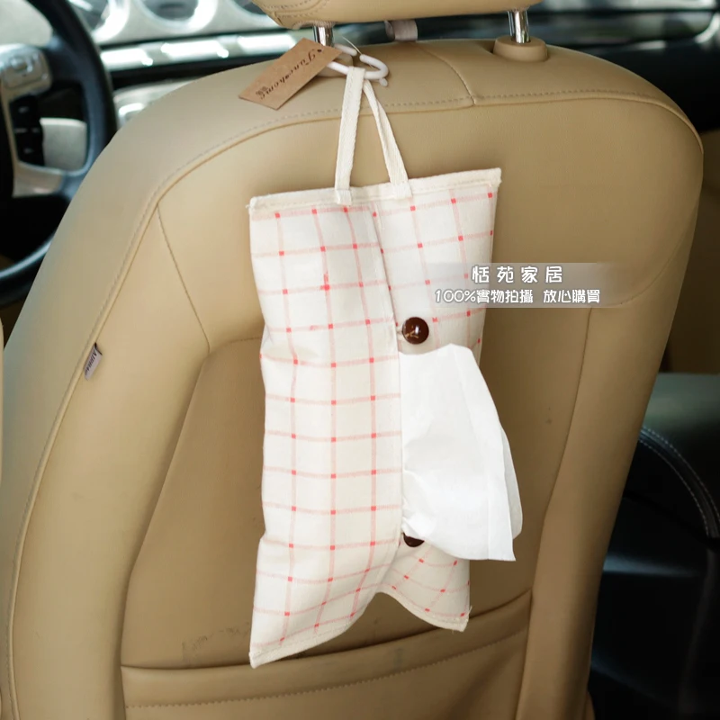 Vehicle Hanging Tissue Box Creative Car Tissue Box Vehicle Pumping Tray Back Bags Toilet Paper Towels Hanging Bags Free Shipping