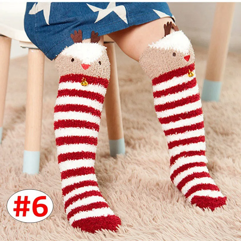 

Cartoon animals knee high socks Toddler soft long anti-slip floor sock Baby Spring Autumn Warm socks 12pairs/lot