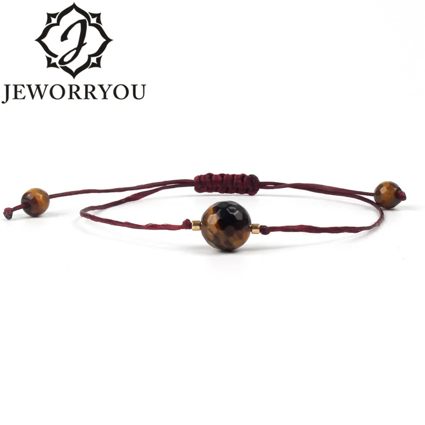 

8mm 12 Styles Black Red thread String Bracelet Men Aquamarine Beads Red String Bracelet Adjustable Bohemian Bracelet Charms