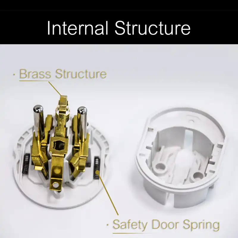 Universal H!   igh Quality 16a Euro Converter Plug 2 Round Pin Socket Au Us Uk Cn Plug To Eu Wall Plug Ac 250v Travel Adapter - 