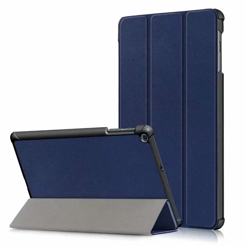 Чехол для samsung Galaxy Tab A SM-T510 SM-T515 T510 T515 чехол для планшета чехол-подставка для Tab A 10,1 '' чехол для планшета - Цвет: Dark Blue