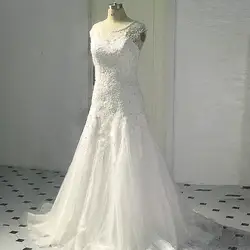 RSW1452 Венеция кружева совок декольте кружева свадебное платье труба