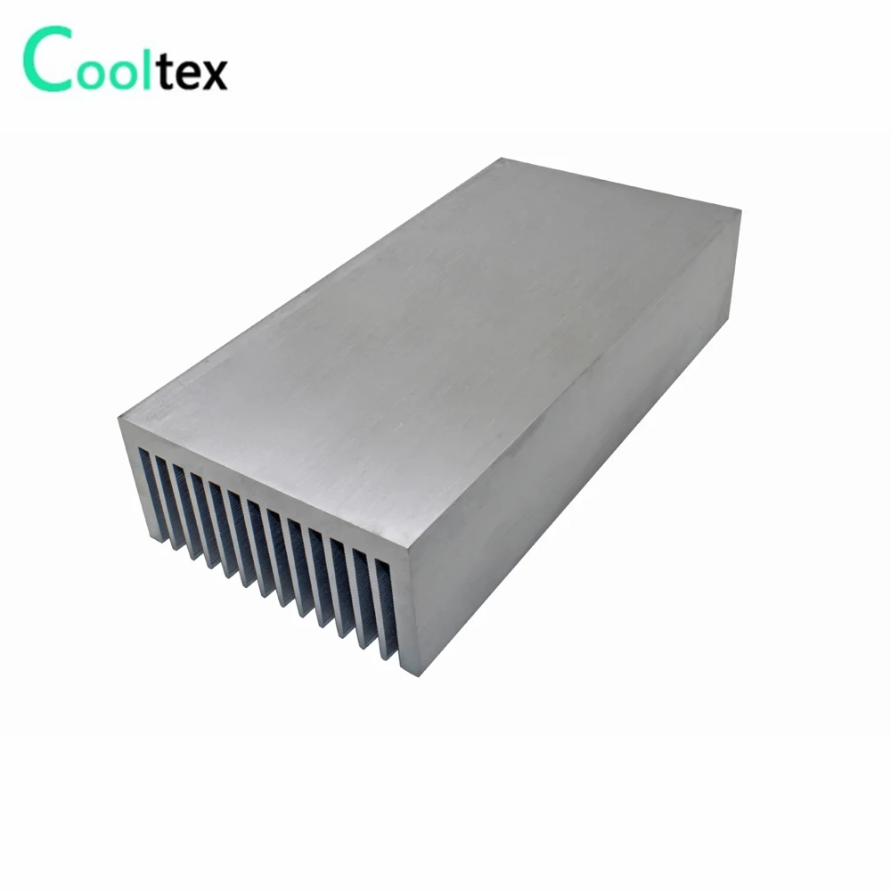 Dissipador de Calor Radiador para Chip 200x99x45mm de Alumínio Alta Potência Puro Extrudado Refrigerador Led Eletrônico Refrigeração Diy - Imagem 3