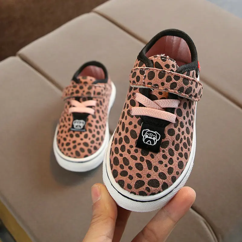 Kids Sport Shoes Chaussure Enfant Girls Boys Shoes New Autumn Spring Leopard Kids Sneakers Breathable Flat Children Sneaker - Цвет: photo color