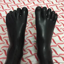 Специальное предложение латексные носки Фетиш латексные резиновые носки унисекс латексные резиновые короткие носки Толщина 0,4 мм черные только Размер M