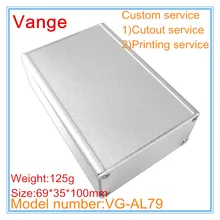 2 шт./лот пескоструйная экструдированный профиль коробка 69*35*100 мм 6063-T5 алюминиевый корпус Корпус для усилителя аппарата