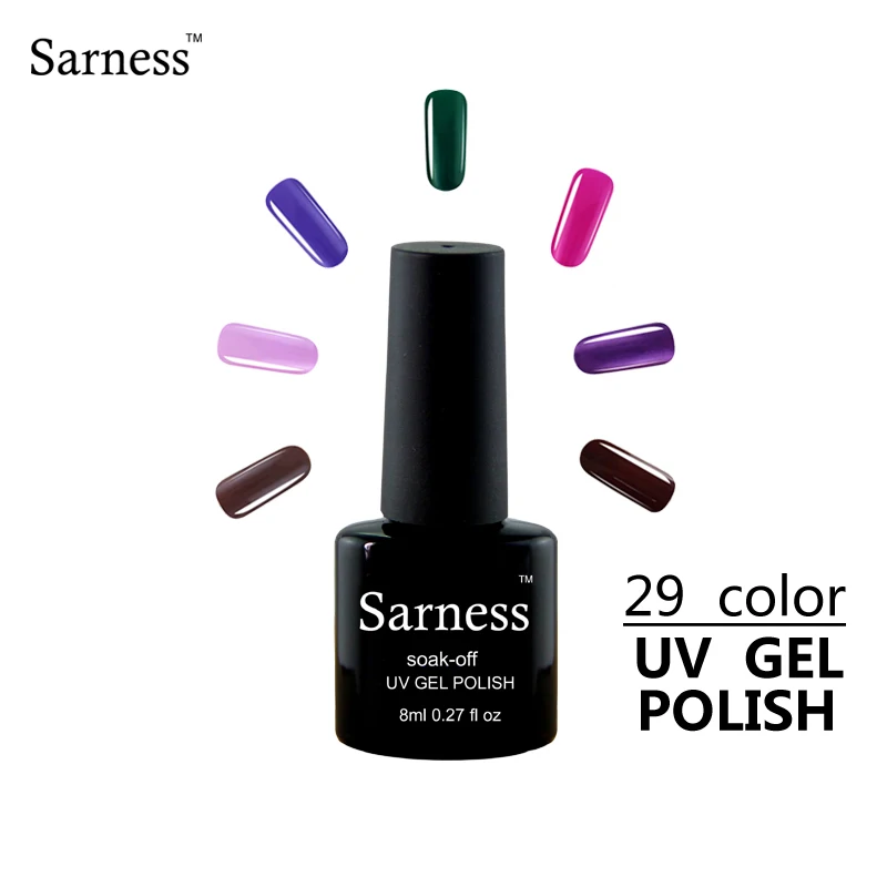 Sarness Soak Off 8 Ml Led Uv Glitter Gel Vernis à Ongles
