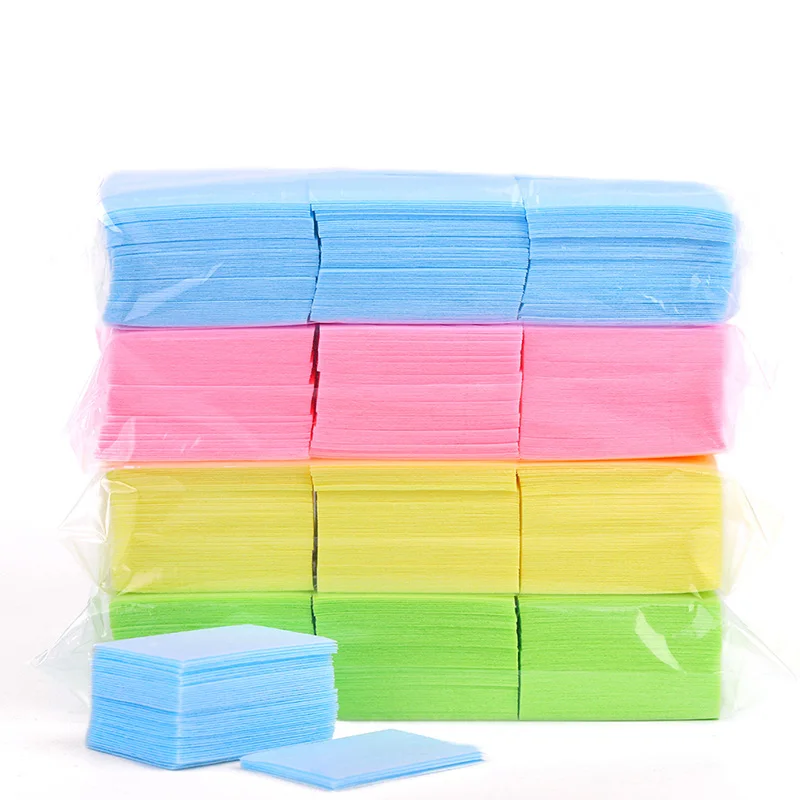 

1000PCS Nail Polish Remover Nail Wipes Bath Manicure Gel Lint-Free Wipes Pedicure Hard Cotton Napkins Nail Art Accessory New