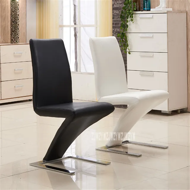 Best Offers 1Set/2pcs Simple Fashion Z Shape Modern Dining Chair Faux Leather Dining Room Reception Chair Hotel Home Popular Furniture Best Offers 1Set/2pcs Simple Fashion Z Shape Modern Dining Chair Faux Leather Dining Room Reception Chair Hotel Home Popular Furniture