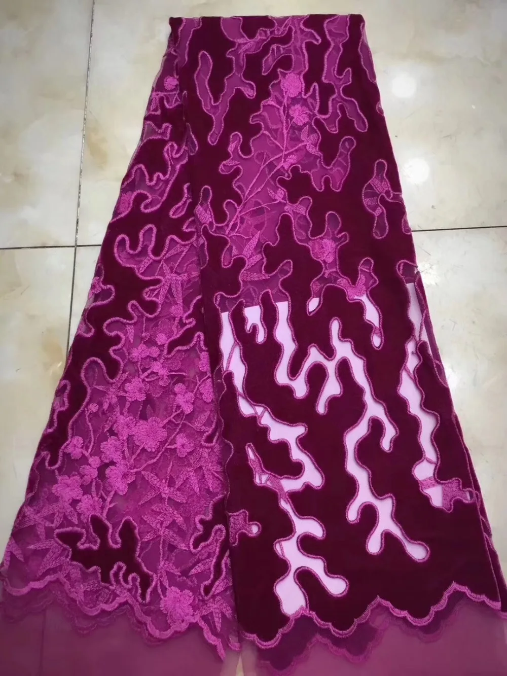 

New Embroidery velvet tulle Lace Fabric For Party, High Quality Wedding Lace Fabric, African Tulle Lace