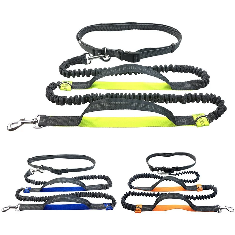 Pet Jogging Walking Leash with Reflective Hands