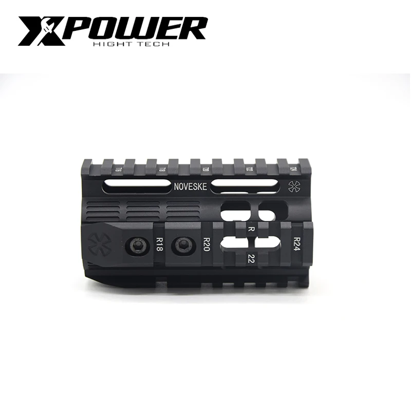 XPOWER железнодорожная система " 7" 1" Keymod M-LOK Handguard для AEG страйкбол пневматические пистолеты Пейнтбол гель бластер охотничий аксессуар - Цвет: 4 inch