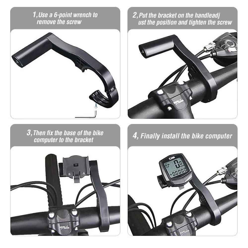  Swelgo Fahrrad Computer Halter GPS Halter Bike Lenker Verlängerung Radfahren Computer Halterung Ext