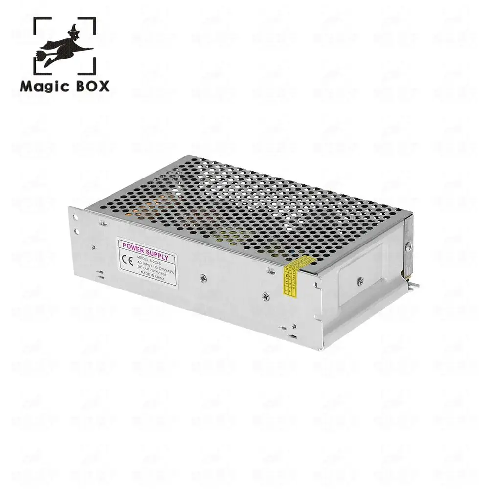 

Single Output Switching power supply 5V 40A 200W Transformer 220V AC To DC 5 V SMPS For LED Strip Light Display Best quality