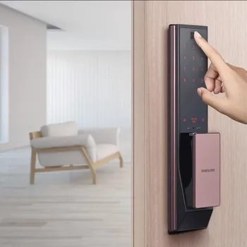 

SAMSUNG SHP-DP738 Push Pull Digital Fingerprint Bluetooth Door Lock Keyless English Version