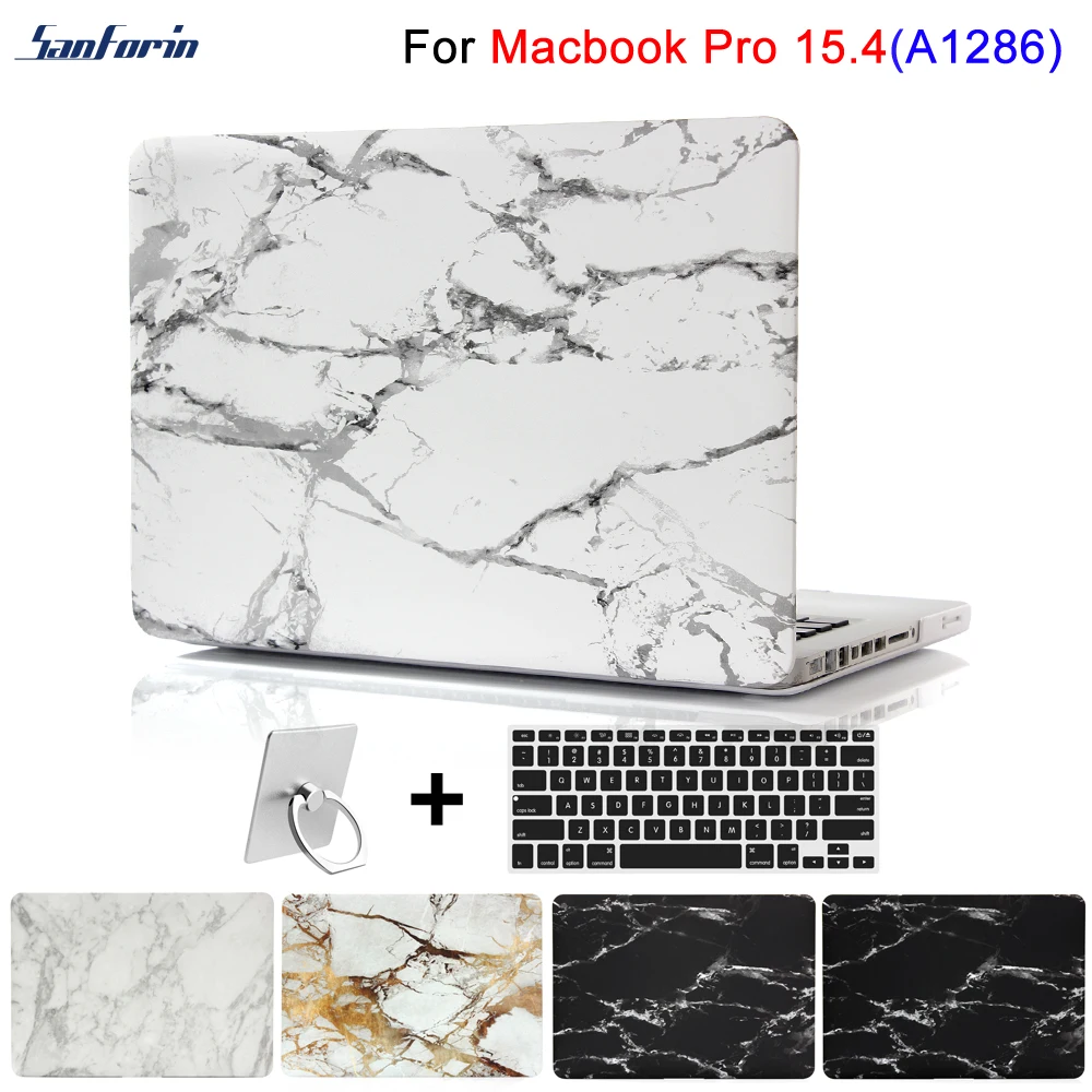 

Plastic Hard Case Cover for Old MacBook Pro 15 Inch (A1278 CD-ROM) Print Marble Pattern Shell Cover for Pro 15 A1286
