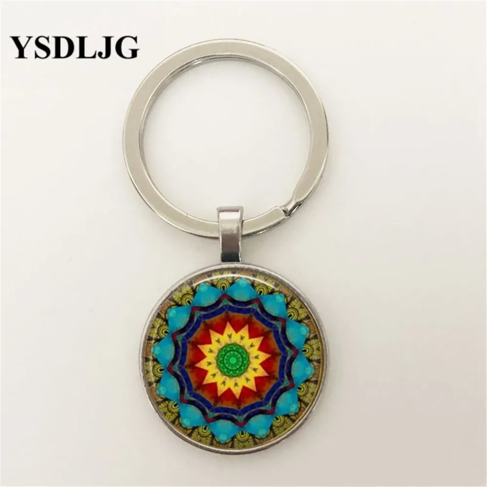 

2019 New Flower of Mandala Flower Necklace Bronze pendant chain Spiritual Healing Yoga Meditation Women Jewelry