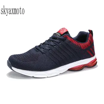 

Skyaxmoto 2017 four seasons new outdoor light breathable men's shoes tide men's flying mesh running shoes