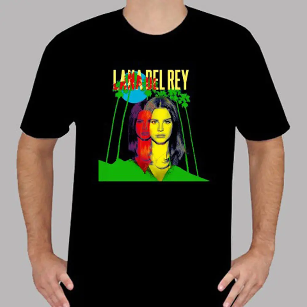 New Lana Del Rey Concert Tour 2018 Logo Men's Black T-Shirt Size S To 3XL T Shirt Casual Short Sleeve for Men Clothing Summer