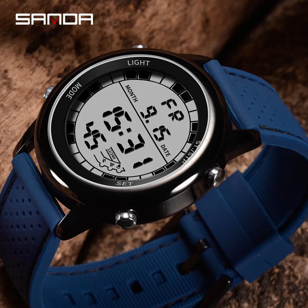 Men Electronic Wrist Watches Waterproof Dual Display Analog Digital LED sport watch Electronic digital Watch gifts Men's wrist