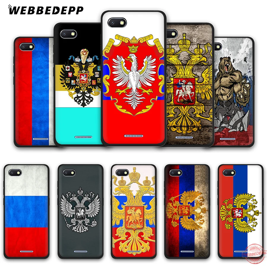 WEBBEDEPP мягкий чехол для телефона с национальным флагом России Redmi Note 8 7 6 5 Pro 4A 5A 6A 4X