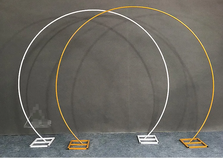 Свадебный реквизит сценический фон из кованого железа рамка искусственный цветок украшение круглые арки Свадьба организовать большое событие шоу