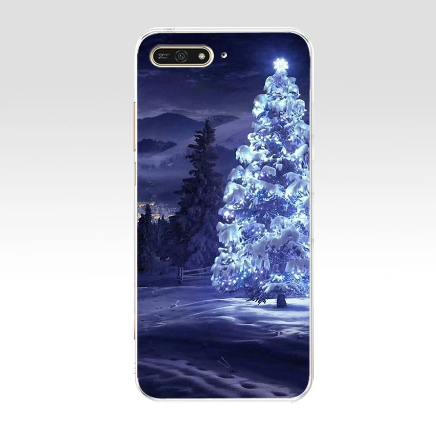 148WE Happy New Year to the Christmas treeSoft силиконовый чехол из ТПУ для huawei Honor 7a pro 7x 7c Nova 2i 3 3i p
