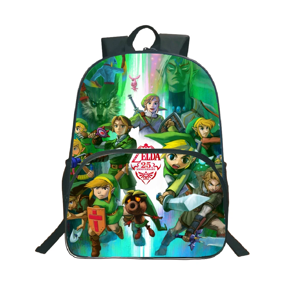 

2019 New Students Boy Girls Anime The Legend Of Zelda Backpacks Rucksack Fashion Pattern Schoolbag Daily Backpack Gifts For kids