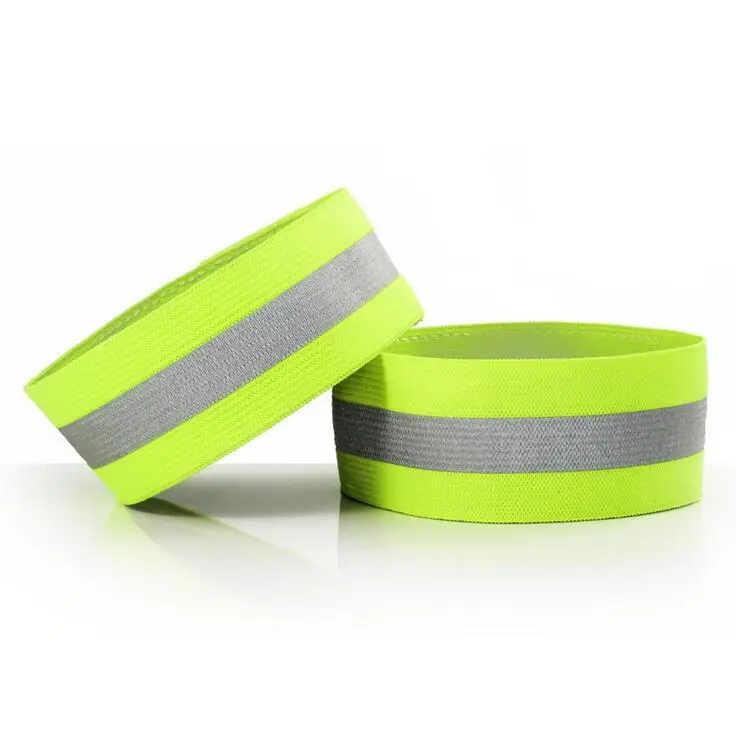 2pcs/Pair High Visibility Reflective Wristband Bracelets Ankle Wrist