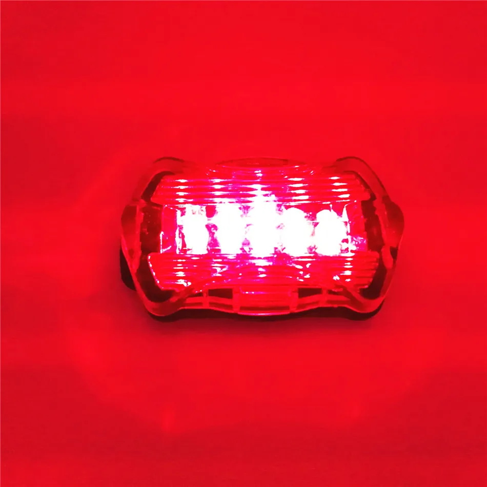 Clearance Waterproof Bike Bicycle Lights 5 LEDs Bike Bicycle Front Head Light Safety Rear Flashlight Torch Lamp Black bike accessories 4