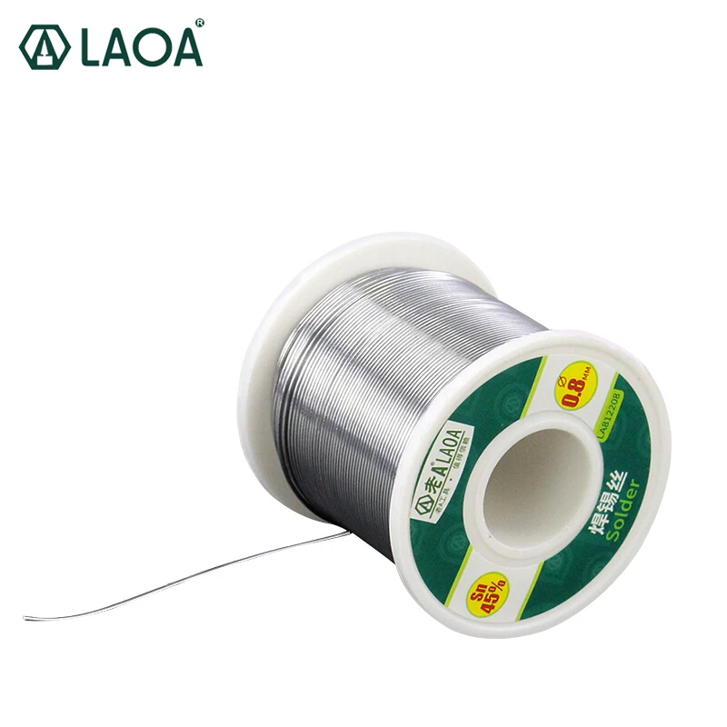 LAOA 45% содержание олова 0,8-2,3 мм канифоль припой проволоки, 380 г сварочные провода, брызгозащищенная сварочная асистентная Оловянная проволока