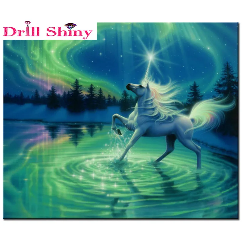 

Drill Shiny Needlework 5D diamond embroidery full Square diamond with picture home decor mosaic diy diamond painting horse