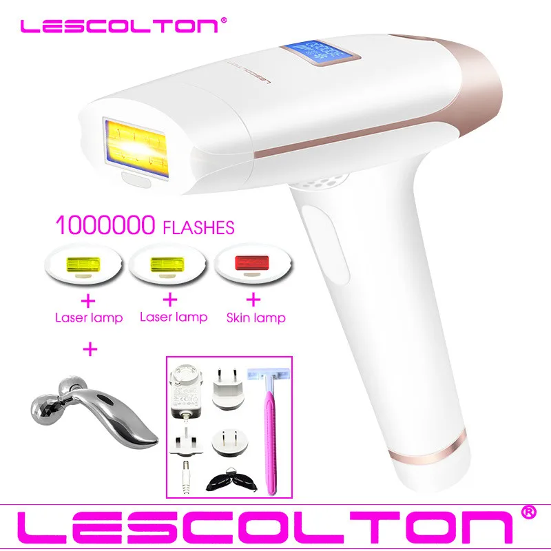 Лазерный эпилятор lescolton 1000000 раз, 4 в 1, Эпилятор IPL, эпилятор для удаления волос с ЖК-дисплеем, лазерное постоянное бикини