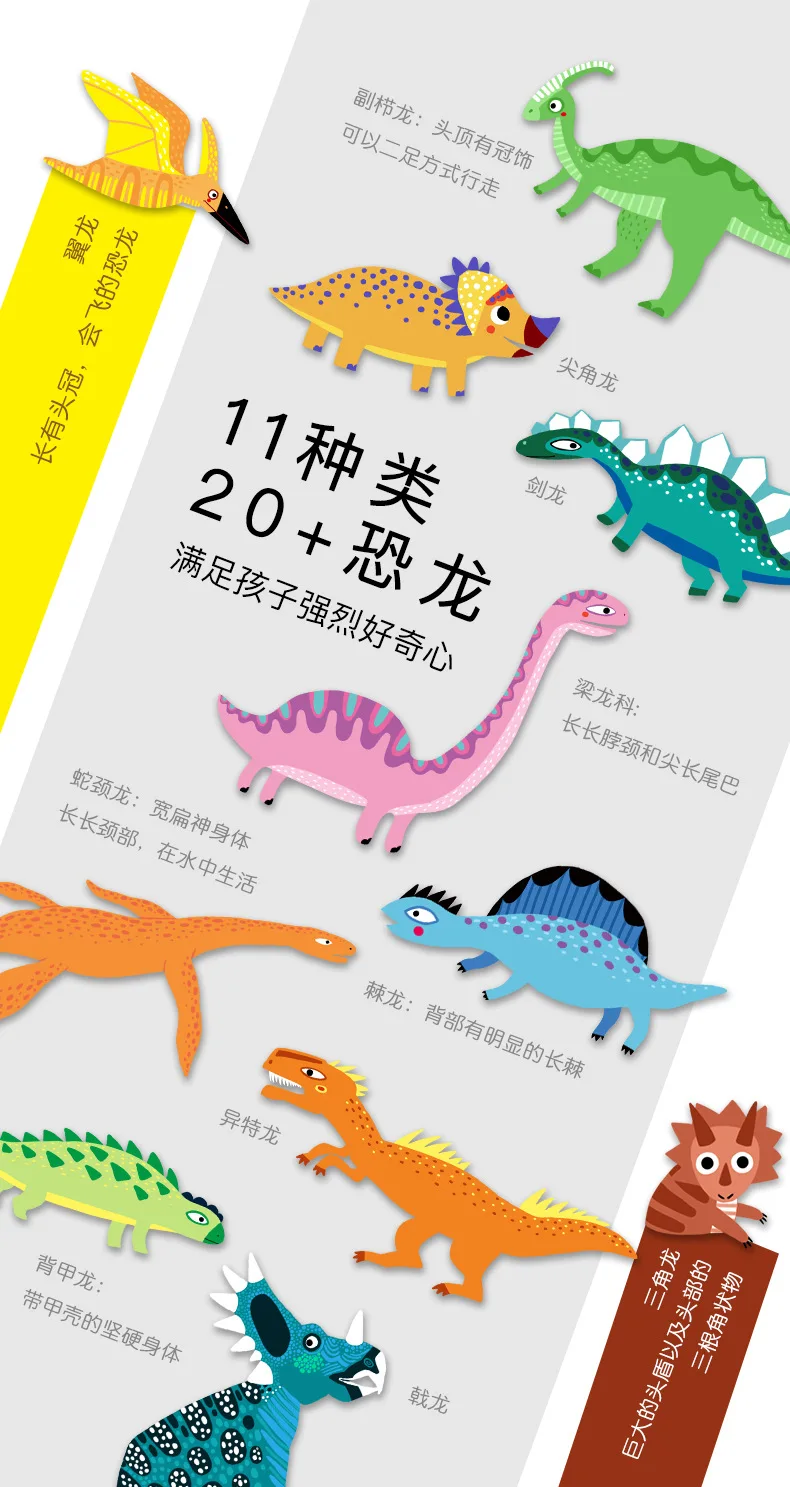 MiDeer 280 частей головоломки мир динозавров картонная головоломка для детей jigsaw Развивающие игрушки для детей 5Y +