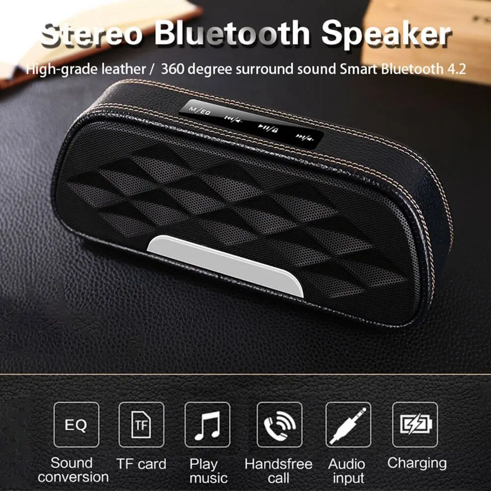 

Outdoor Handbag Speaker Bluetooth 3D Stereo HiFi Wireless Speakers Subwoofer Music Smart Touch Portable high-power Speaker #3