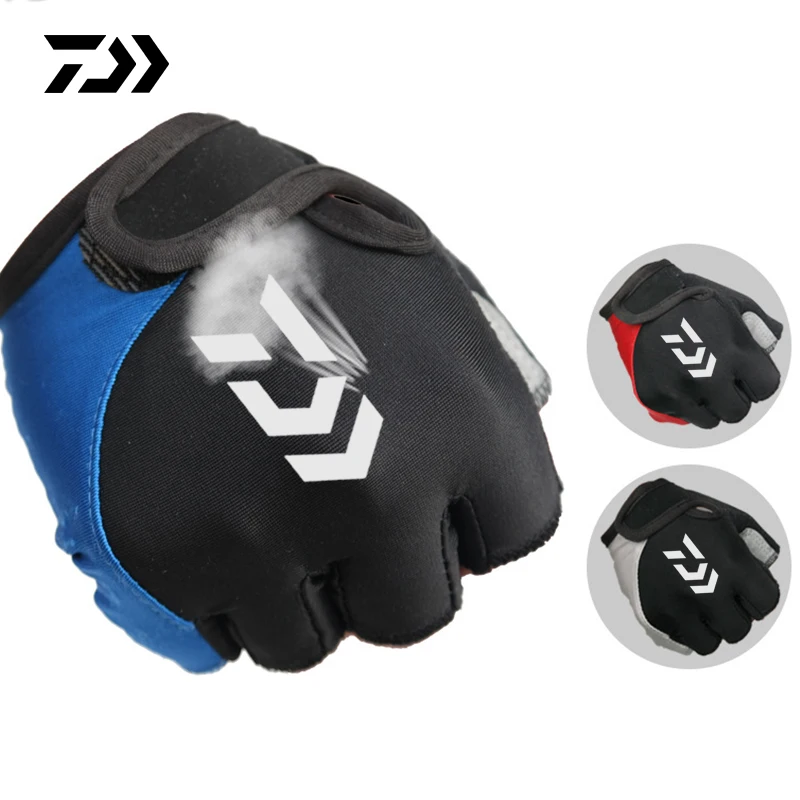 

Fishing Gloves Summer Thin Breahtable Half Fingers Anti-slip Outdoor Hunting Gloves Equipamentos De Pesca Fishing Gloves