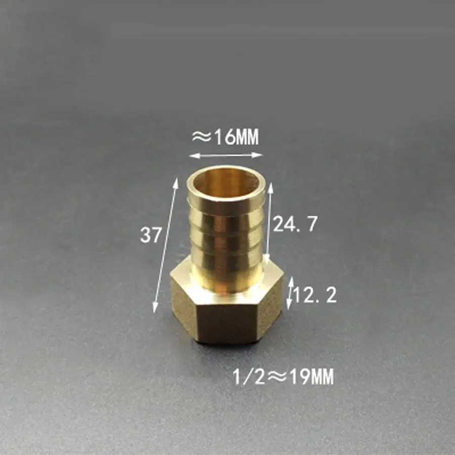 DN15 1/2 &quotBSP Женский x 16 мм шланг Барб Латунная Труба фитинг адаптер Муфта |
