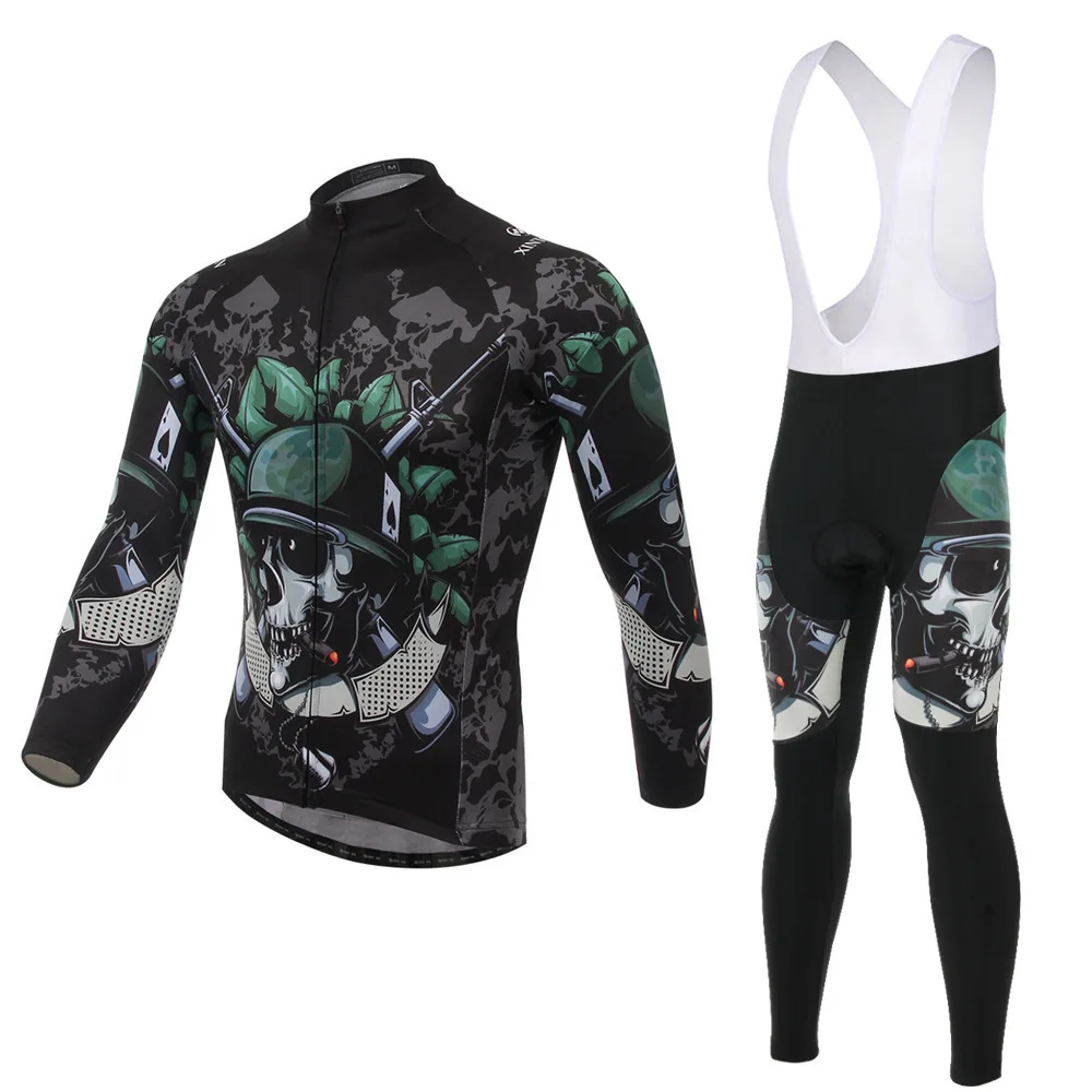 

BOODUN Rank-and-file Soldiers Cycling Wear Straps Long Sleeve Suit Bicycle Catch Down Keep Warm Function