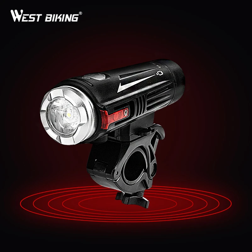 Sale WEST BIKING USB Rechargeable Bicycle Front Light Bike Super Bright Cycling Waterproof Torch Double Spot Lamp LED Safety Light 1