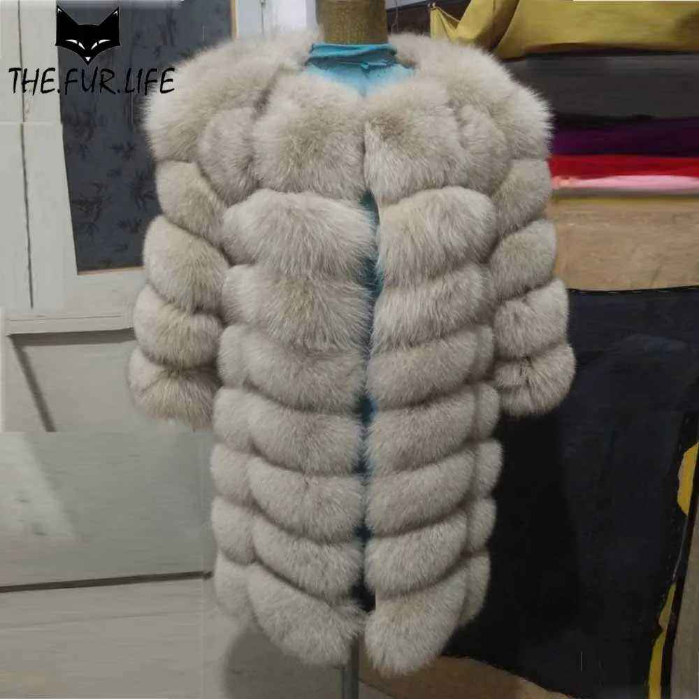 Лидер продаж универсальные лисий мех пальто для Для женщин особенно верхняя одежда Меховая Куртка Съемная рукава природа лисицы ограничен