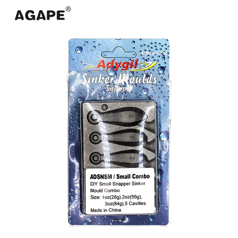 AGAPE DIY рыболовная грузила форма ADSNSM/небольшой комбинированный 28 г 56 84 5 полостей |