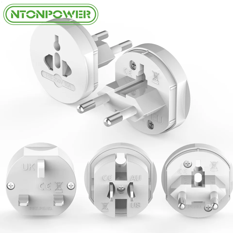 NTONPOWER UTA Universal Electrical Plug Adapter Travel Power Socket Converter Outlet All in One