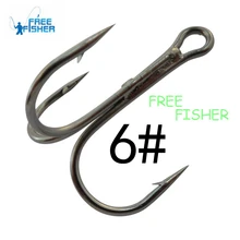Фишер 100 шт/набор рыболовных крючков Высокоуглеродистая сталь тройные Крючки рыболовные снасти черного цвета рыболовное оборудование