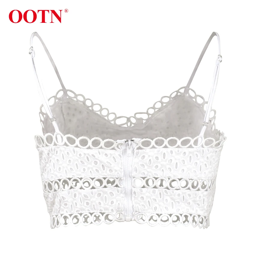 Элегантный белый короткий топ с вышивкой, женский летний топ на бретельках с рюшами, винтажный топ с v-образным вырезом, сексуальные кружевные топы, Женский хлопковый топик