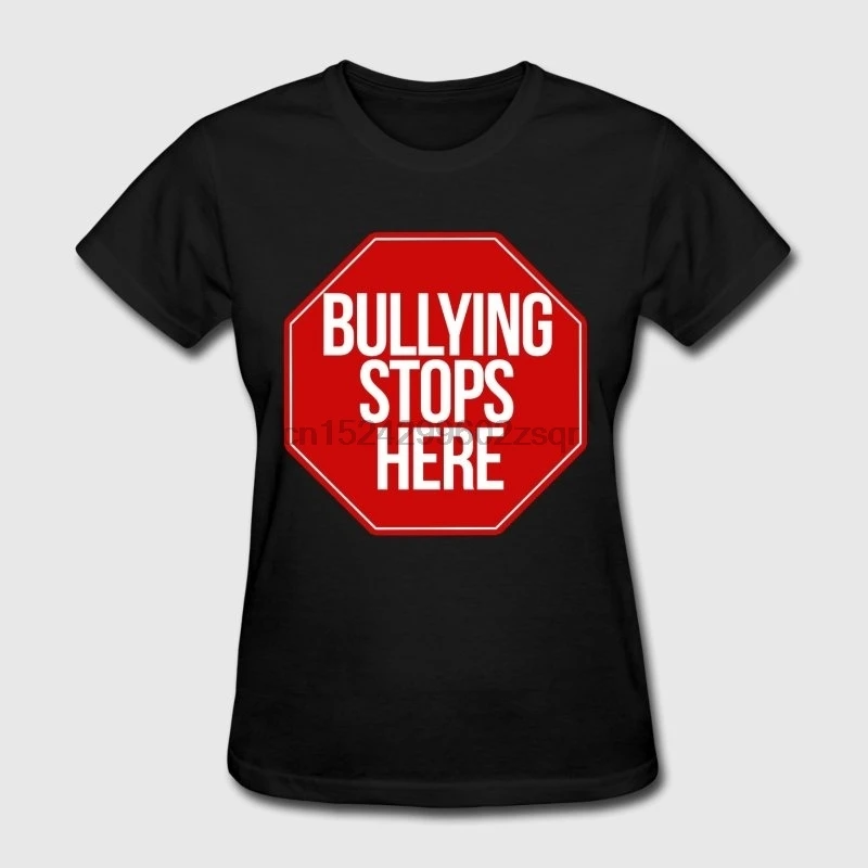Bullying Stops Here No Bully Zone Women Fashion T-shirt(2) | Мужская одежда