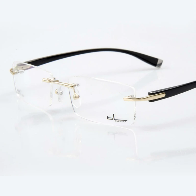 Männliche Vision Gesicht Grau Randlose Vazrobe Der Rahmen Gläser Brille Männer silber Mann Breites Für Optische Brillen Anblick gold Rezept qAqvzBwRxp