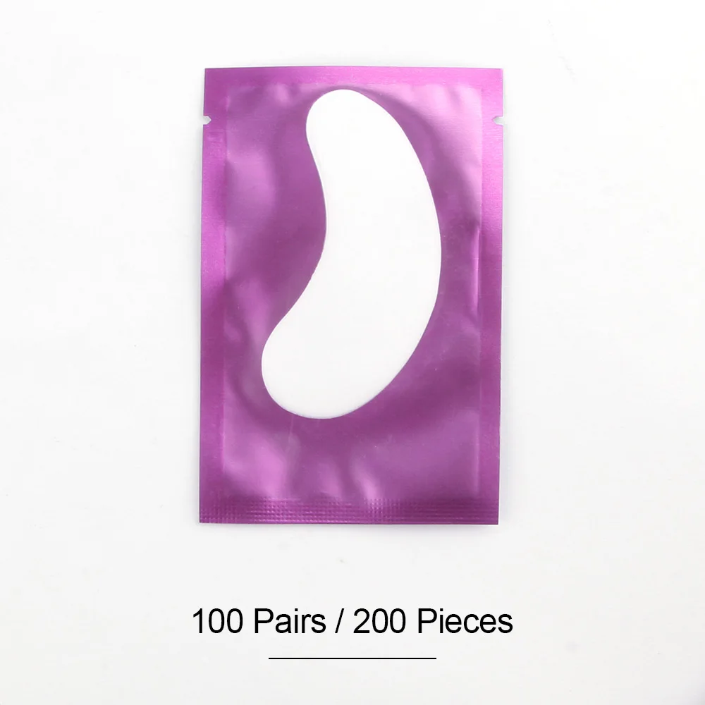 50/100 пар подушек для наращивания ресниц под глазные подушечки Одноразовые смешанные бумажные подушки 3D норковые накладные ресницы накладки для макияжа - Длина: Смесь