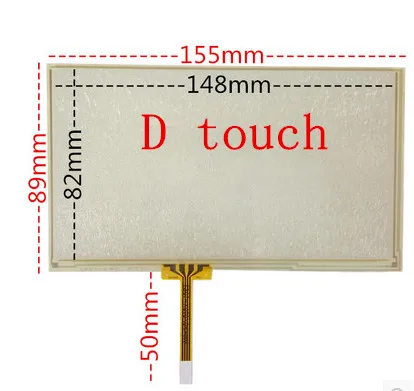 6.5 인치 자동차 gps 하이라이트 TFT LCD 디지털 화면, PM065WX3 (LF) 800(RGB)* 480 WVGA 터치 스크린